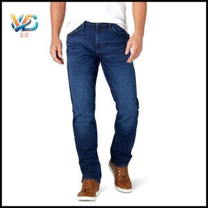 Athletic Fit Stretch Jeans for Men, Comfortable Cotton Blend, Five Pocket